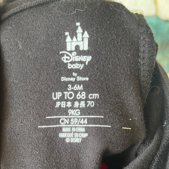 Disney Mickey Mouse Red and Black Bodysuit with Beanie/Hat - Picture 4 of 5